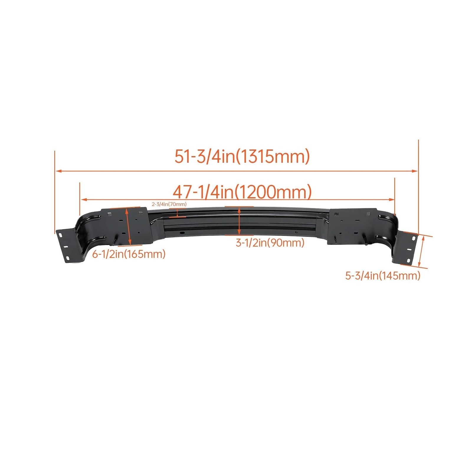 Kojem Bumper Face Bar Reinforcement Compatible with 2013-2024 Ram 1500 Ram 15…