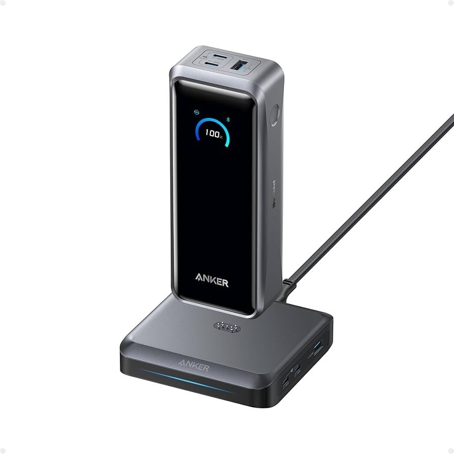 26K 300W Anker Prime Power Bank and Charging Base 26,250mAh 300W Max with Base