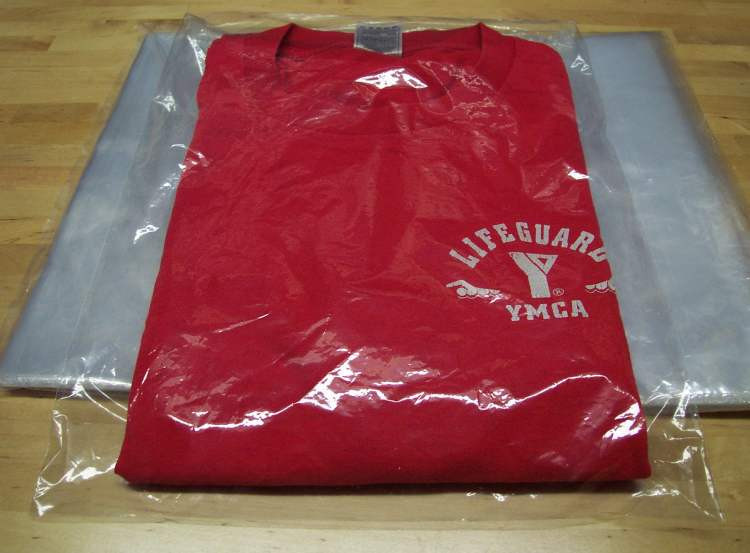 500-CLEAR 9″ x 12″ POLY T-SHIRT / APPAREL PLASTIC BAGS 2″ FLAP 1MIL HIGH CLARITY