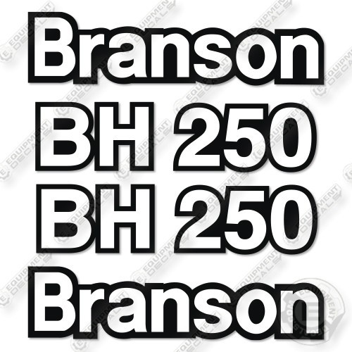 Branson BH250 Decal Kit Backhoe- Aftermarket Kit