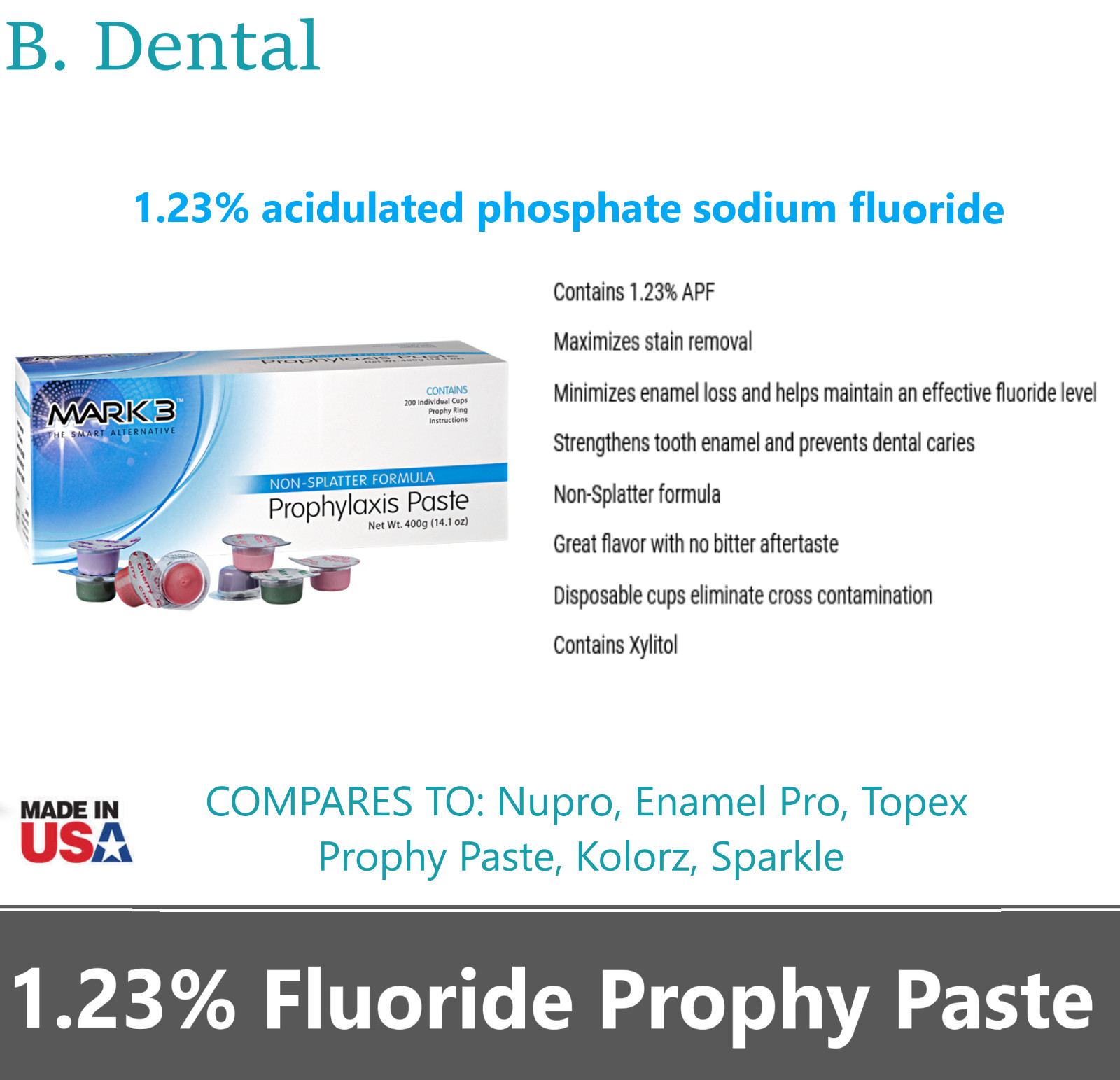 Prophy Paste Dental Prophylaxis Coarse Medium Fine Extra X-Coars up to 2000 cups