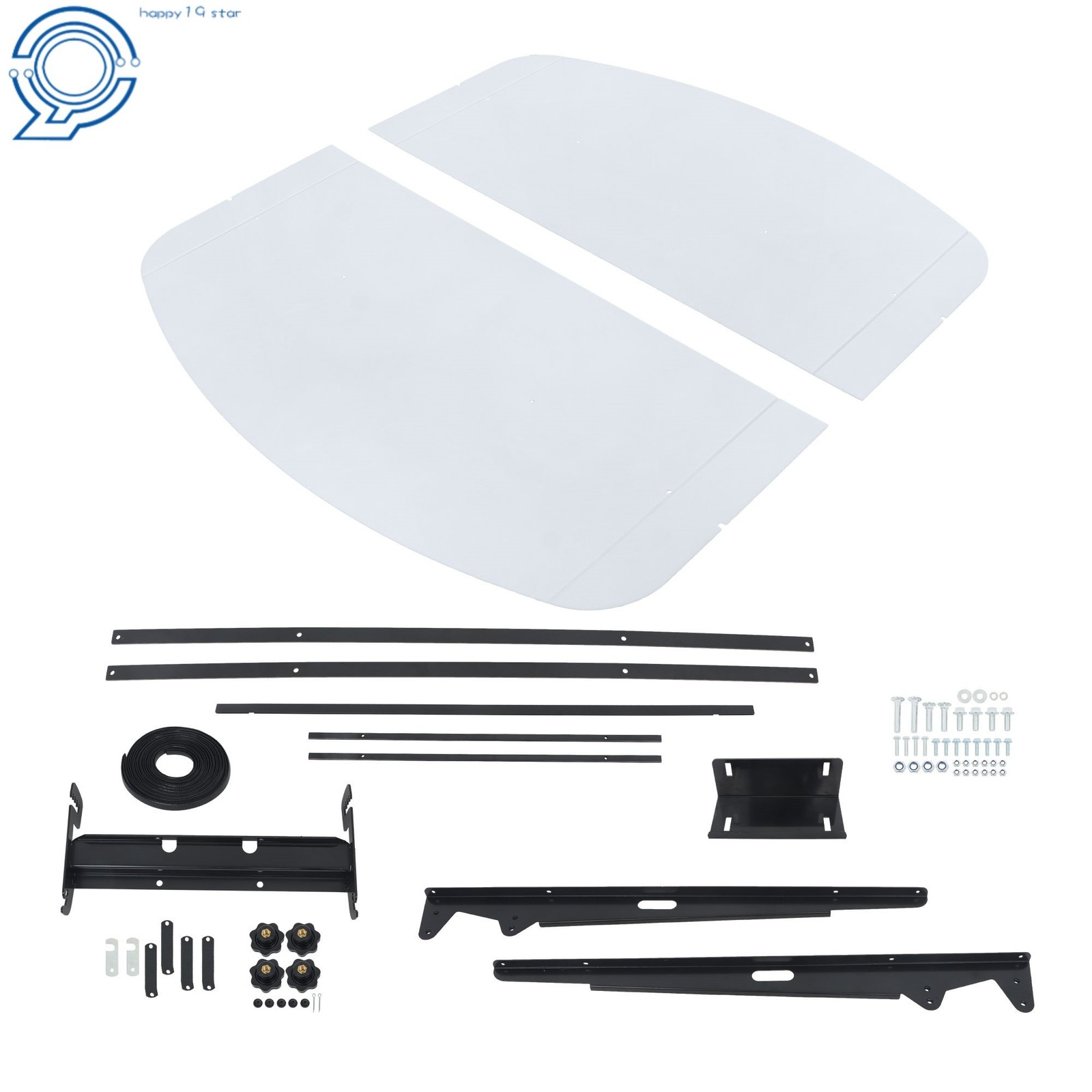 52″ X 52″ For ROPS White Tuff Top Tractor & Mower Canopy 2″ x 2″ or 2″ x 3″
