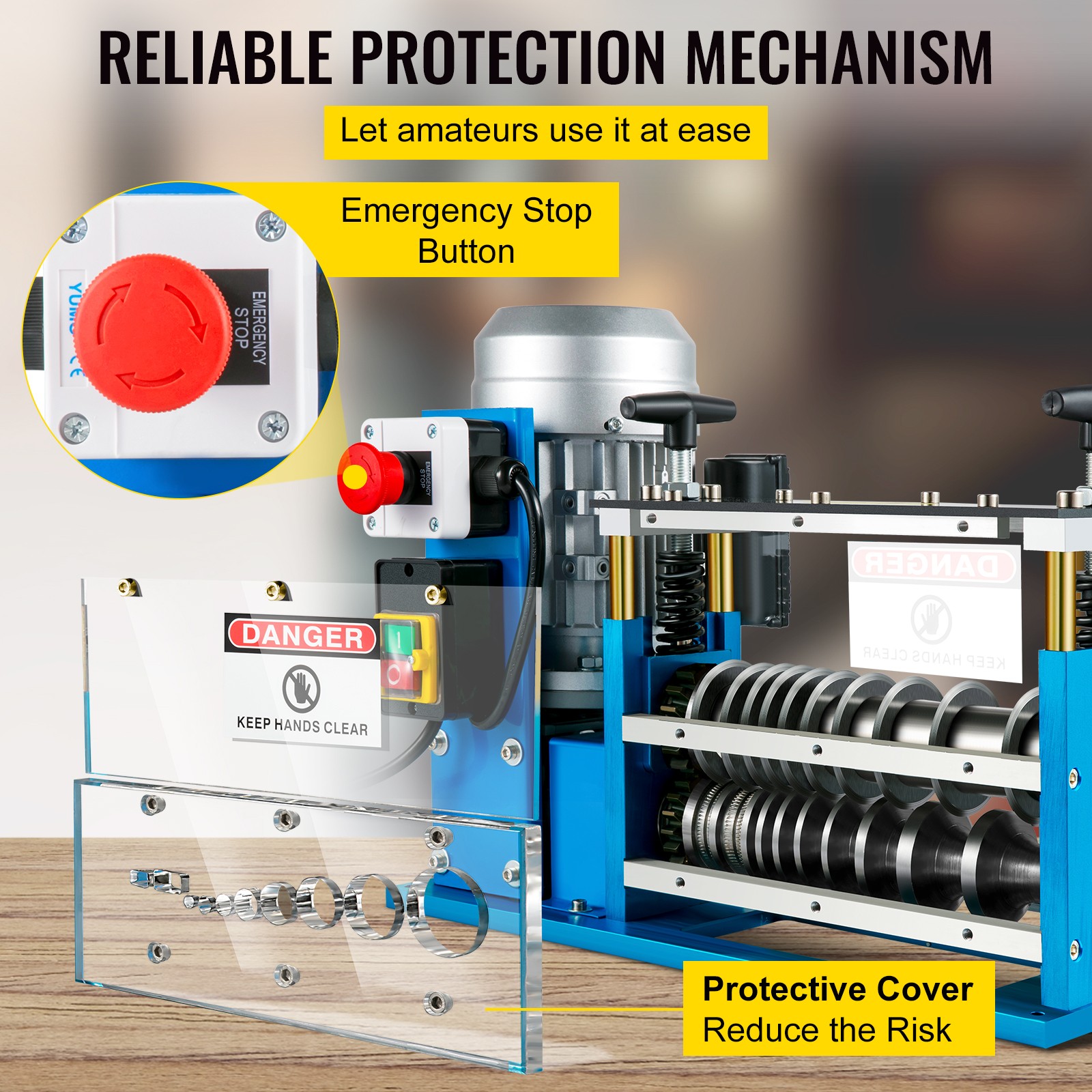 370W Electric Wire Stripping Machine 0.06-1.5in Power Cable Stripper