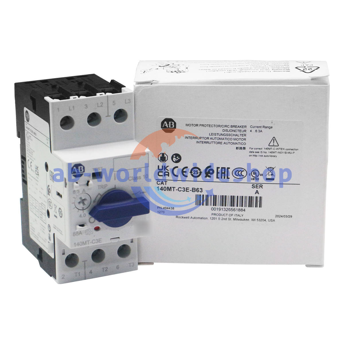 New Factory 140MT-C3E-B63 Motor Protection Circuit Breaker-FAST Shipping