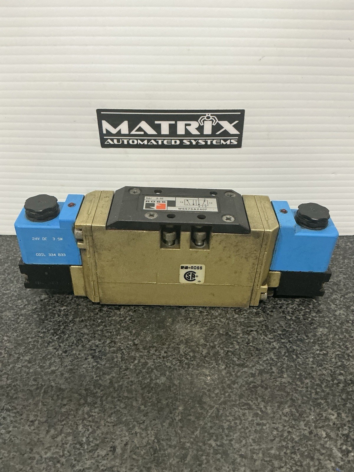 Ross W6576A2407 Pneumatic Double Solenoid Valve
