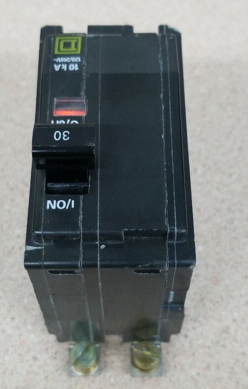 Square D QOB230 2 Pole 30 Amp 120/240Vac Bolt-On w#