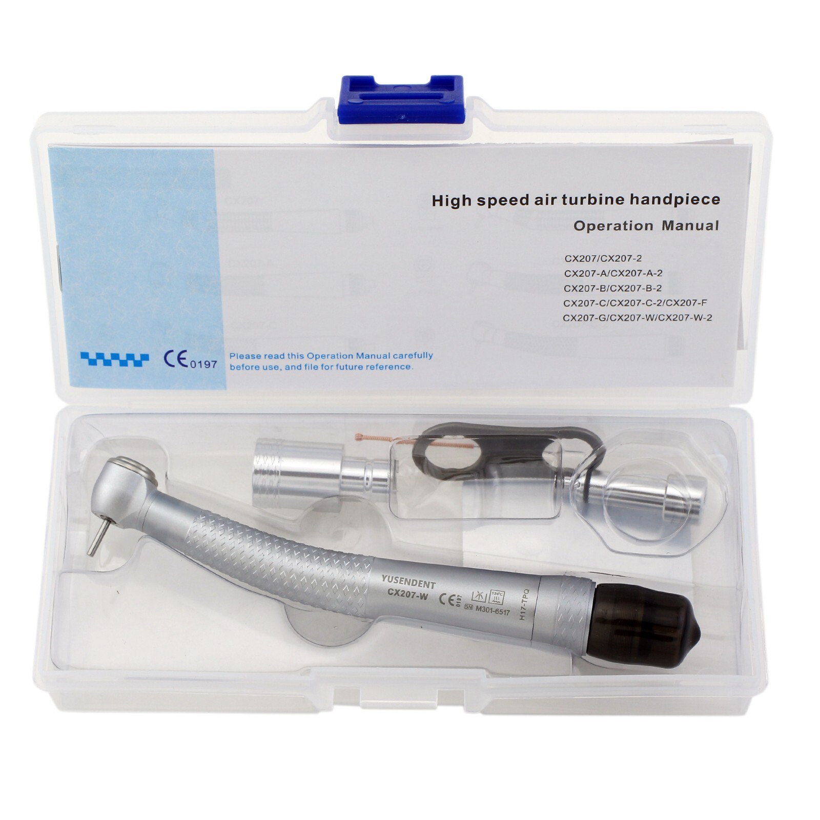 COXO Dental Turbine Handpiece 4 Hole High Speed CX207-W Sinol Quick Coupling M4