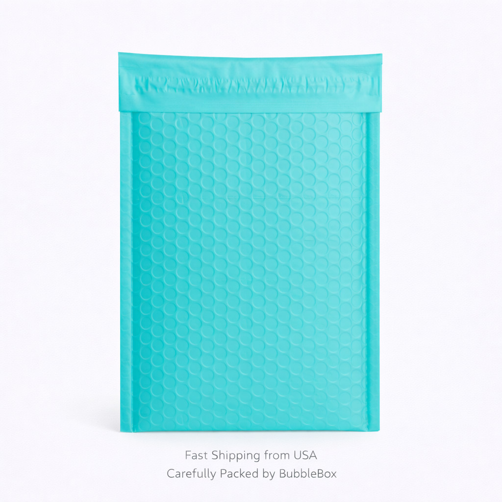 Teal Poly Bubble Mailers Self Seal Padded Shipping Envelopes Bulk 10-500