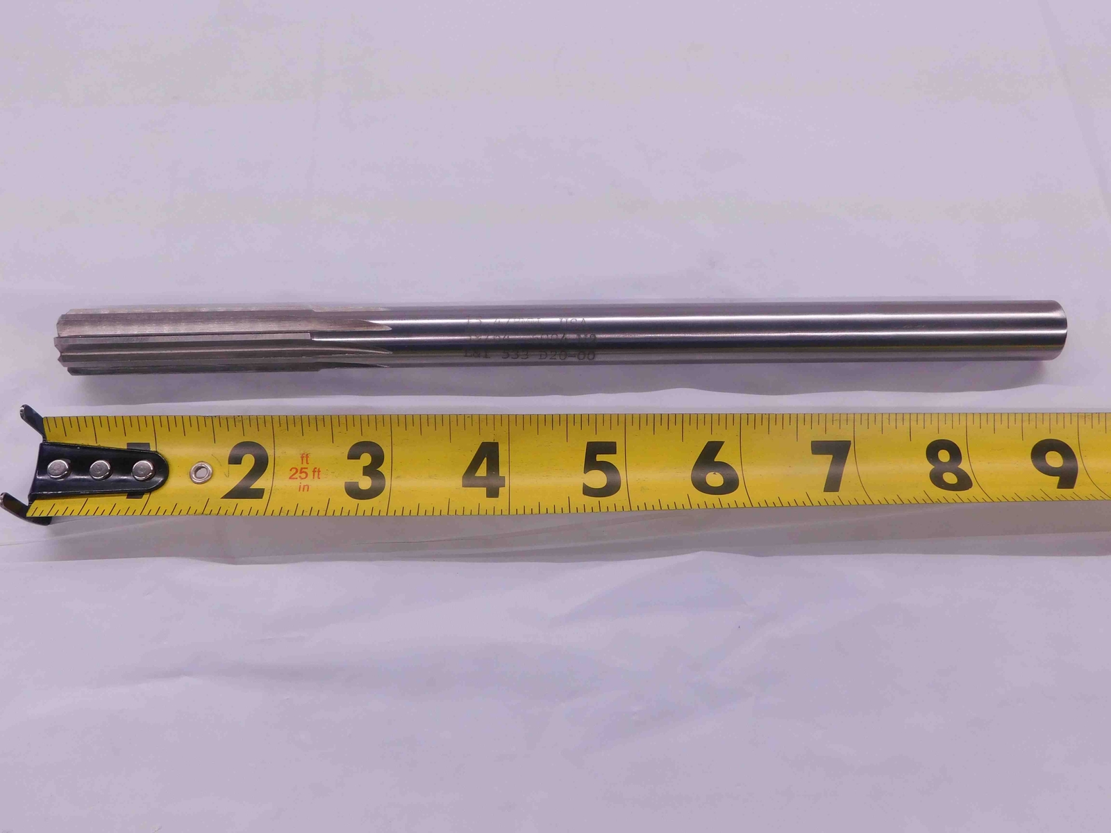L&I 0.61 OD HSS CHUCKING REAMER 8 FLUTE .61 .6100 39/64 .6250 -.0150 UNDERSIZE