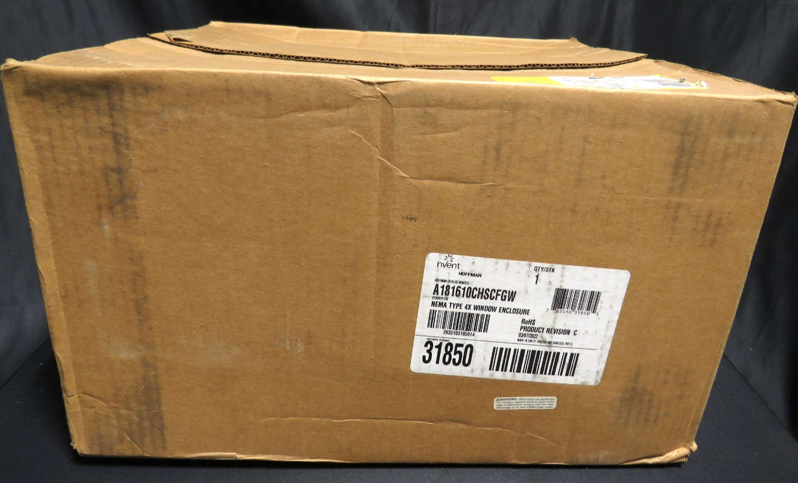 Hoffman A181610CHSCFGW Continuous Hinge Window Cover Enclosure 4X 18x16x10 [CTD]
