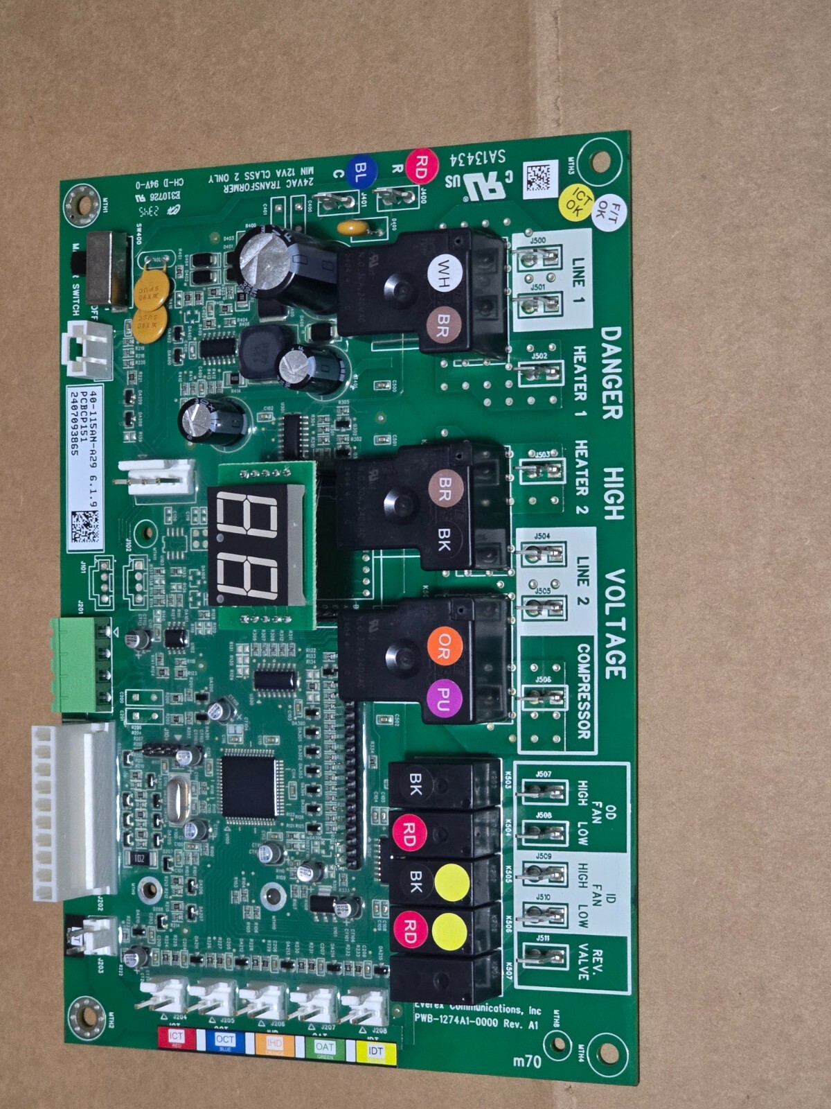 PCBCP151 Amana PTAC Control Circuit Board