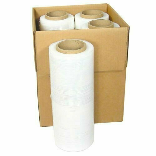 15″ x 1500FT 80 Gauge Pallet Wrap Stretch Film Shrink Hand Wrap 1500′ 4 Rolls