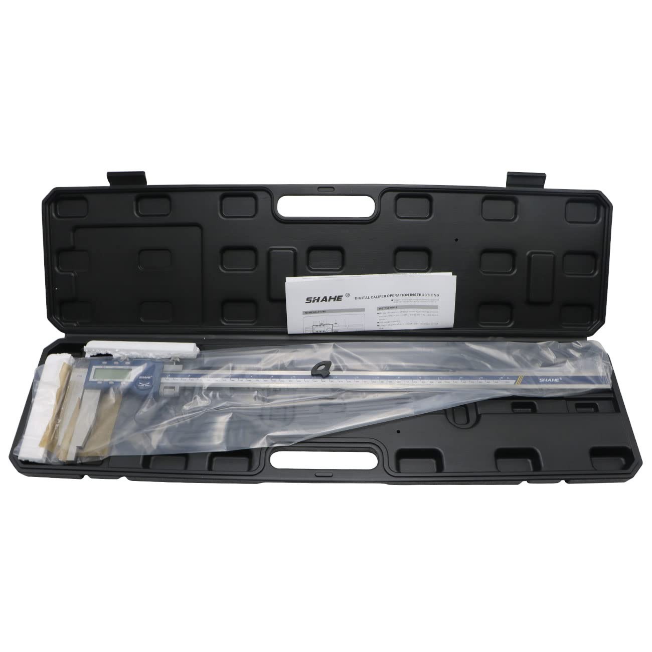Stainless Steel 24”/600mm Electronic Digital Caliper Long Jaw Resolution .0005