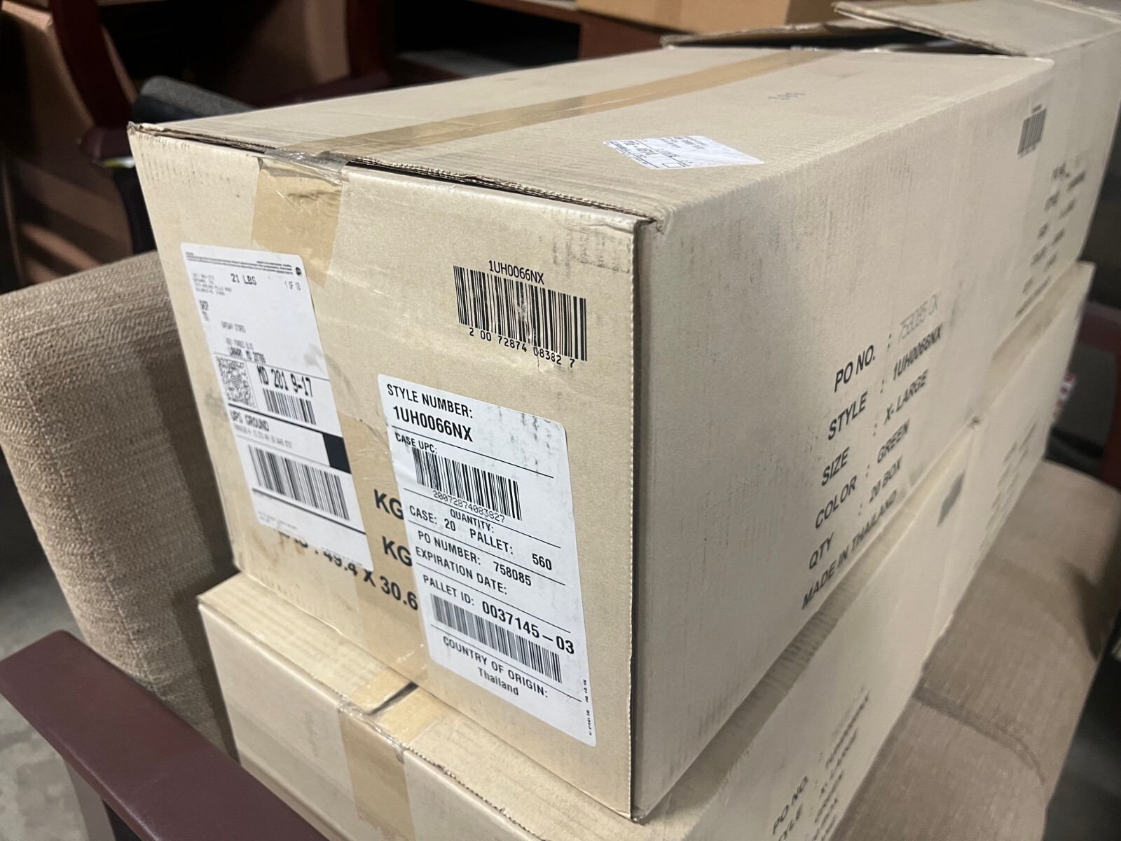 Case of 20 Boxes 1st Choice 1UH0066NX 6 Mil Latex Free Green Nitrile Gloves XL