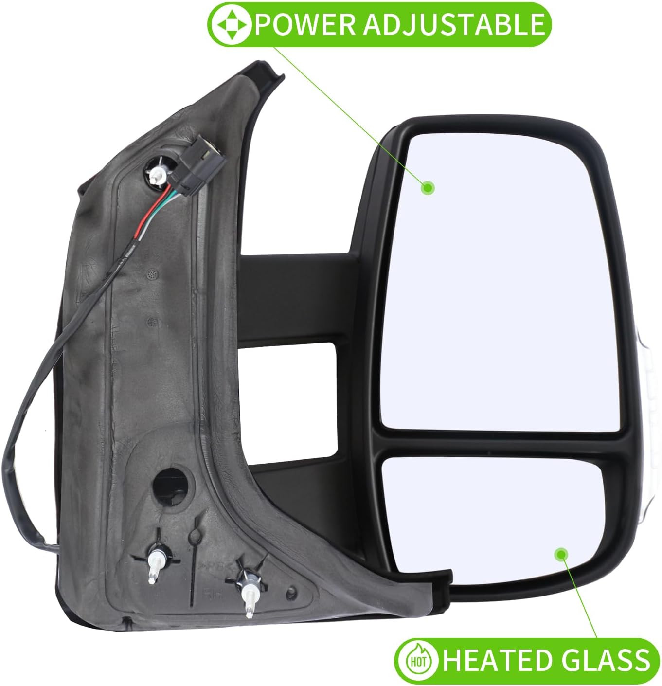 Side Door Mirror Right Passenger Side for Ford Transit 150 250 350 350 HD 2015-2