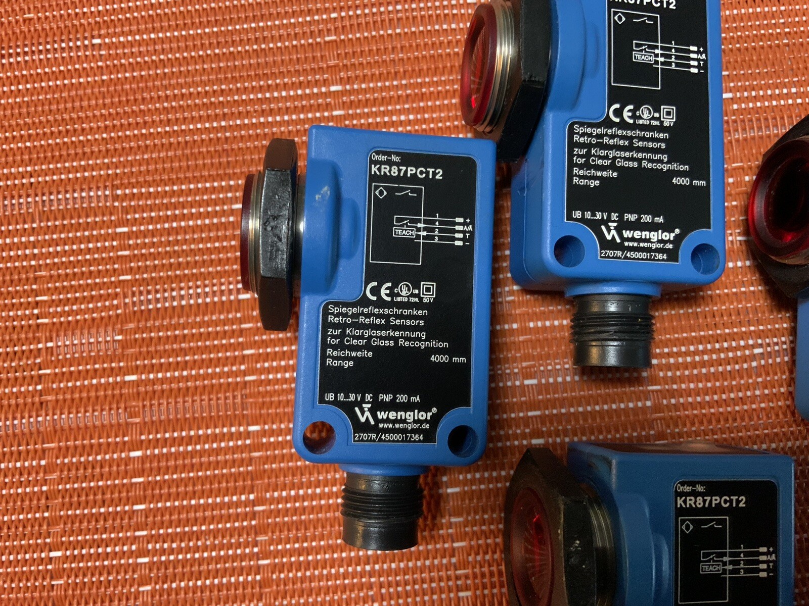 Used WENGLOR KR87PCT2 Sensor TESTED Returns Accepted US SELLER FAST Shipping
