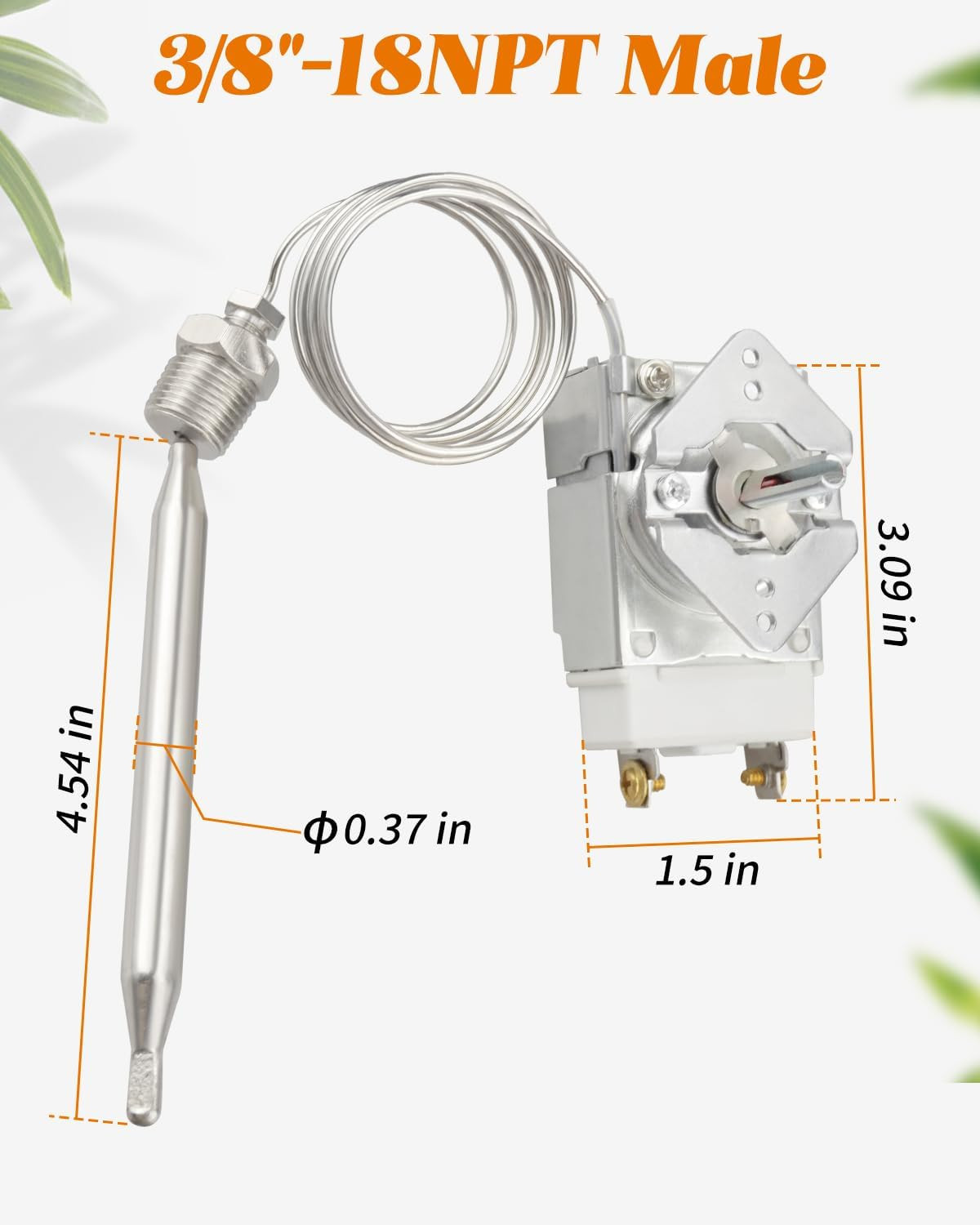 RX-2-24 Thermostat for Deep Fryer Fit for ADCRAFT, for Gas Fryer Adcraft Atosa 3