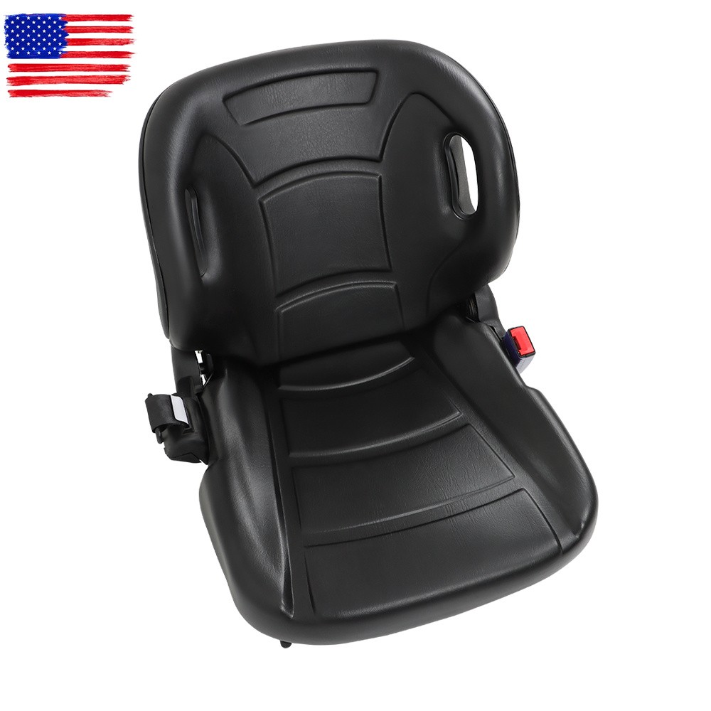 New For Toyota Forklift Seat With Seatbelt & Switch Adjustable Back Universal