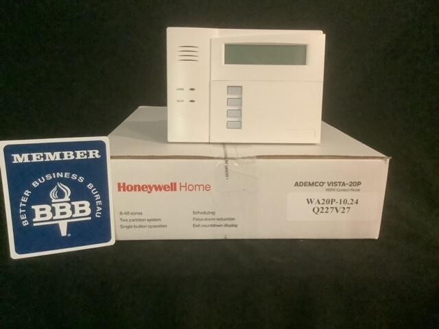 Honeywell Vista-20P Panel (Ver. 10.24) & 6160 Keypad – (A+) Rated BBB Company