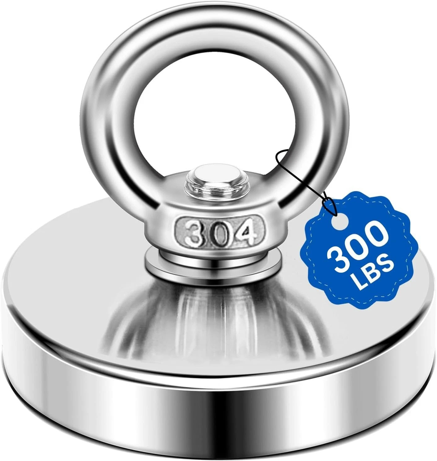 Super Strong Neodymium Fishing Magnets 300 LBS(127 KG) Pulling Force Rare Earth