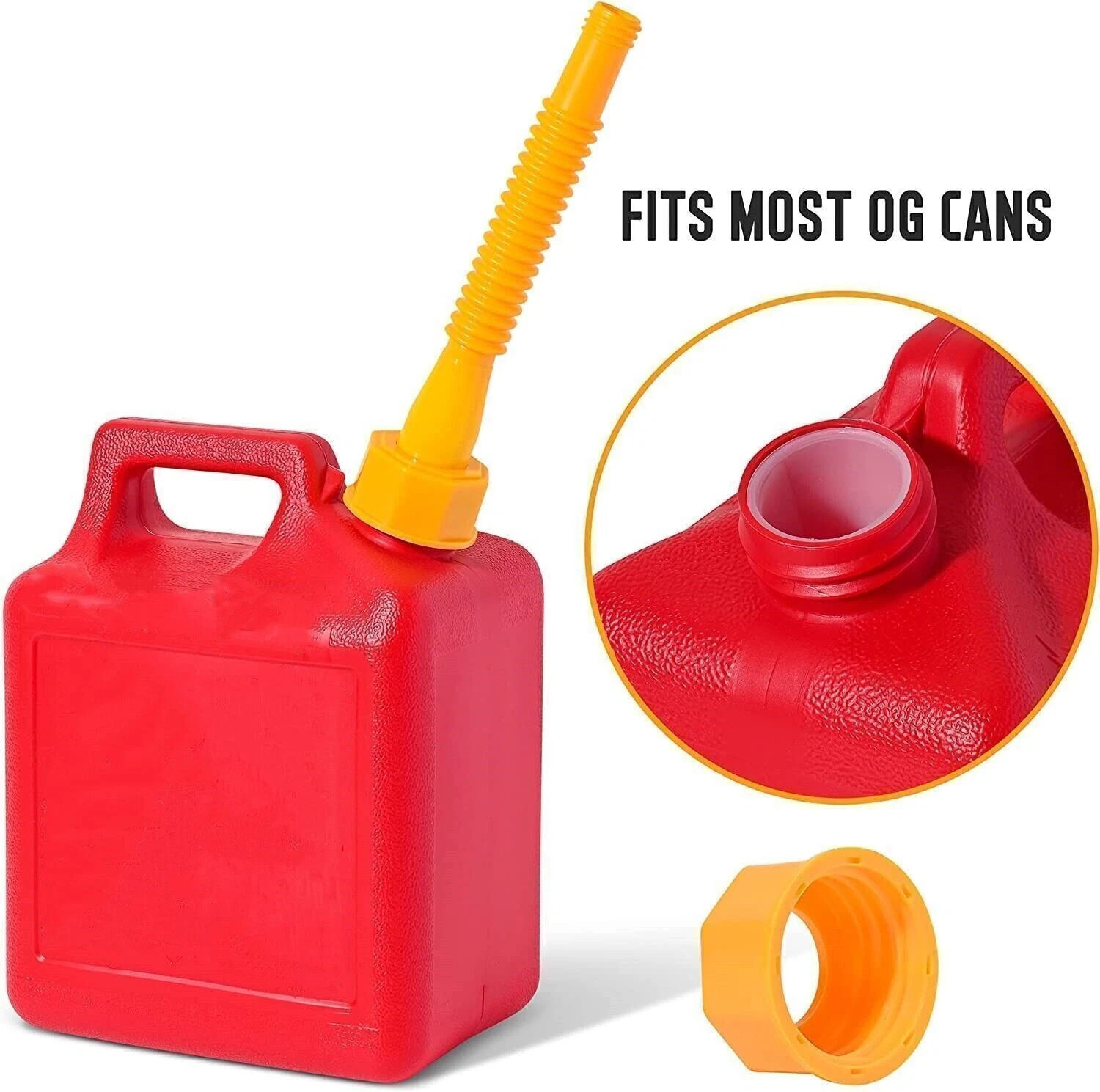 3X Replacement Gas Can Spout Nozzle Vent Kit For Plastic Gas Cans Old Style Caps