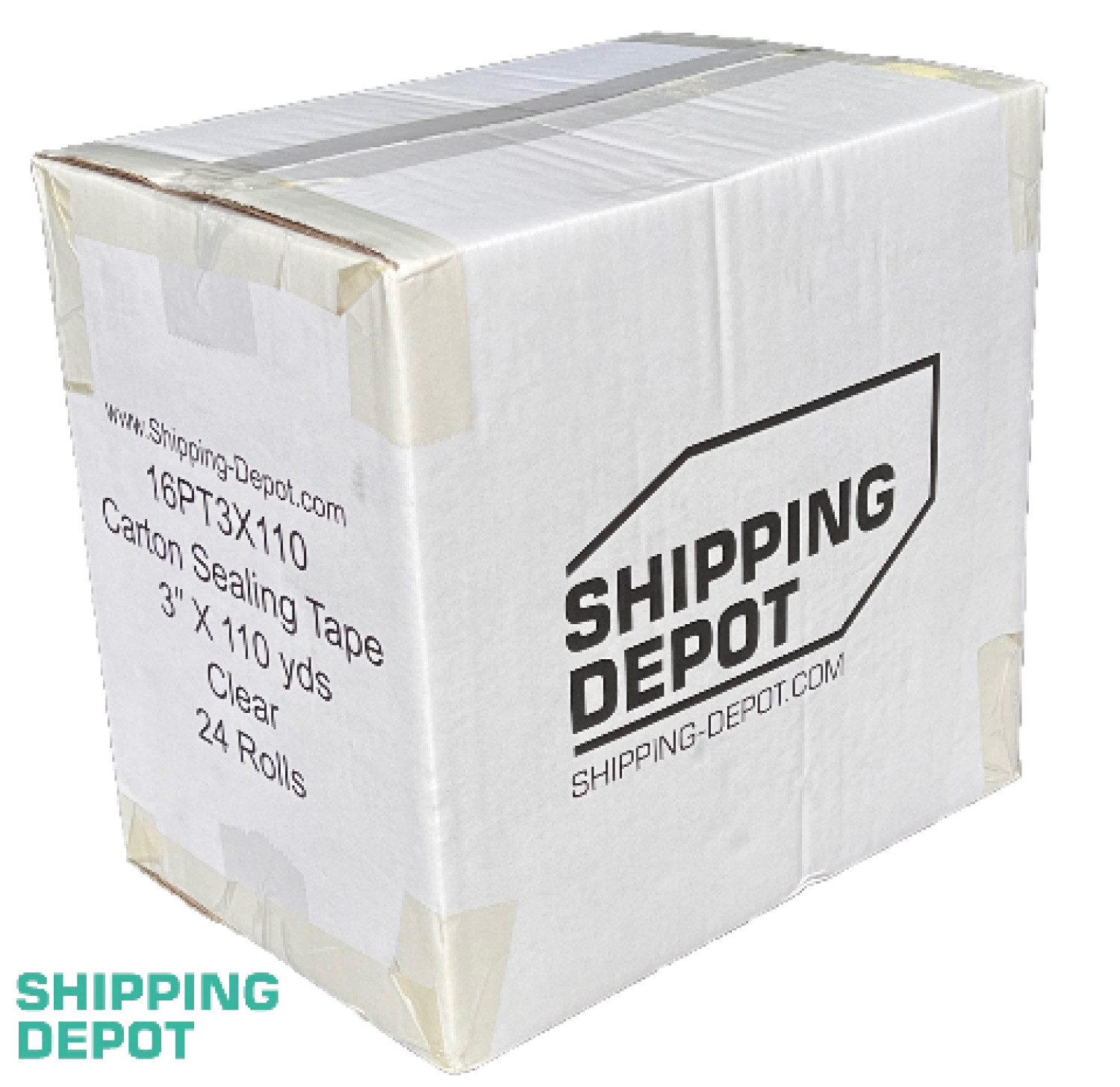Shipping Depot Carton Box Sealing Clear Packing Tape 3″ x 110 Yds up tp 96 Rolls