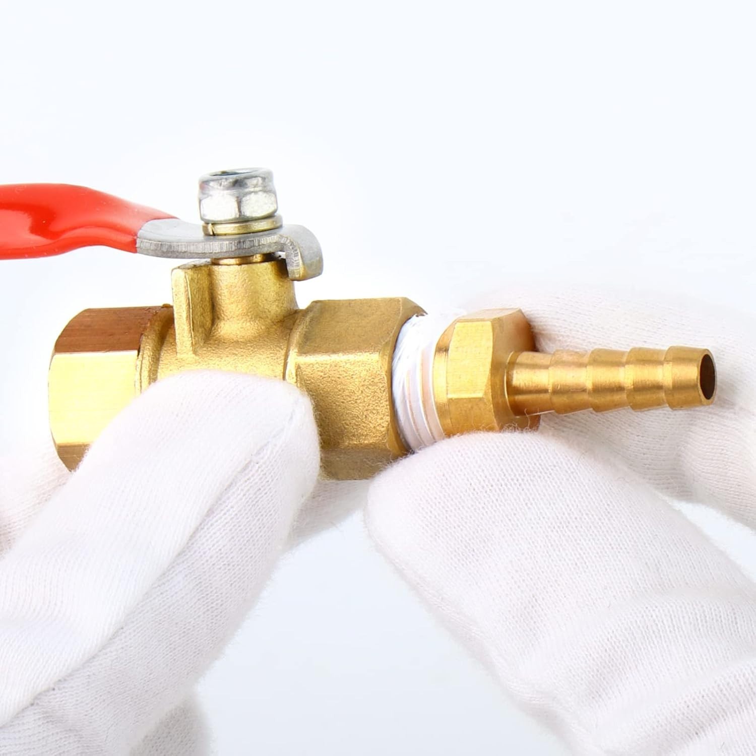 Brass Air Hose Fittings, Hose Barb Fittings 1/2″ Barb x 1/2″ NPT Male Thread …