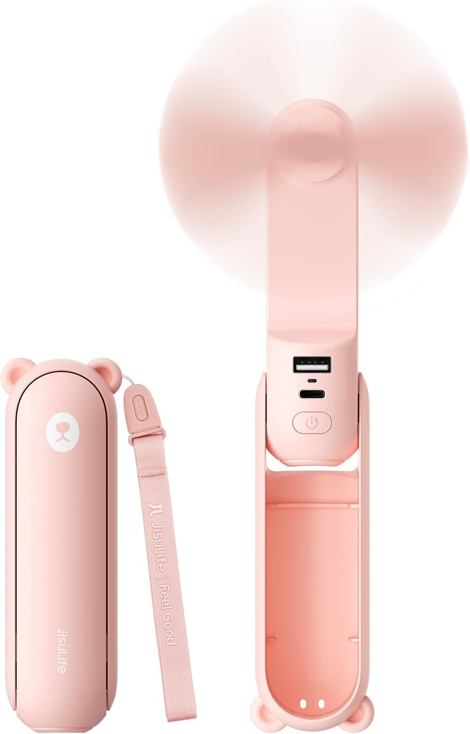 Built-in power bank and flashlight, long cooling runtime