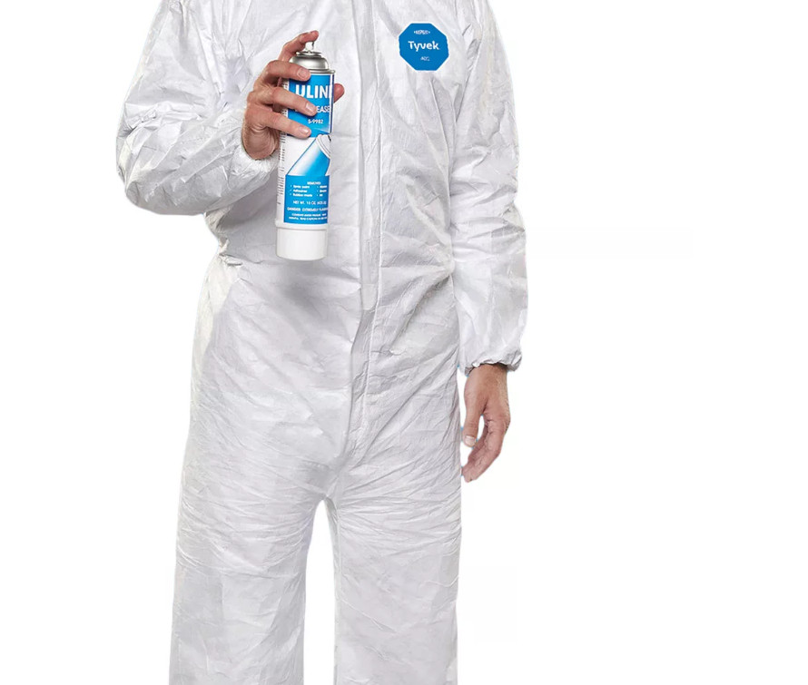 Case of TWENTY-FIVE NEW DuPont Tyvek 400 Coveralls, Size 2XL