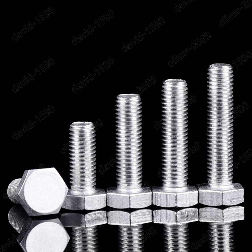Aluminum Alloy 6061 Hexagon Bolts Hex Head Cap Screws M4 M5 M6 M8 M10 M12 M16