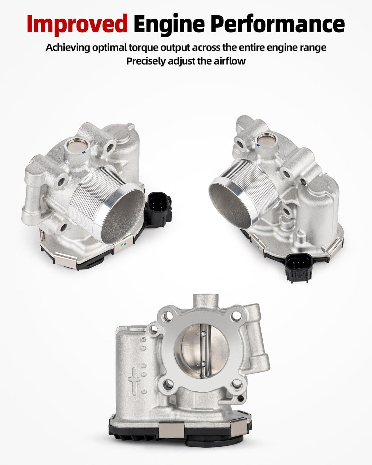 Electronic Throttle Body Assembly Compatible with Buick 2013-2021 Encore, Che…