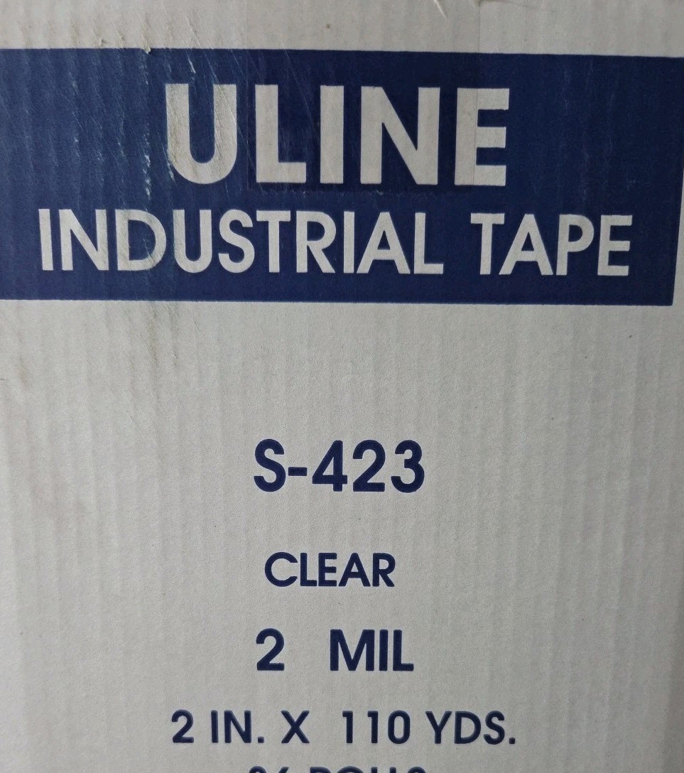 6 Rolls Of ULINE S-423 2″ x 110yds 2mil Clear Packing/Shipping Tape New Sealed