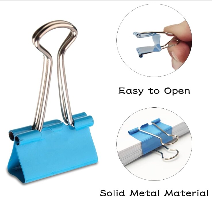 extra Binder Clips large paper Binder Clips 2 inch assorted medium small mini 13