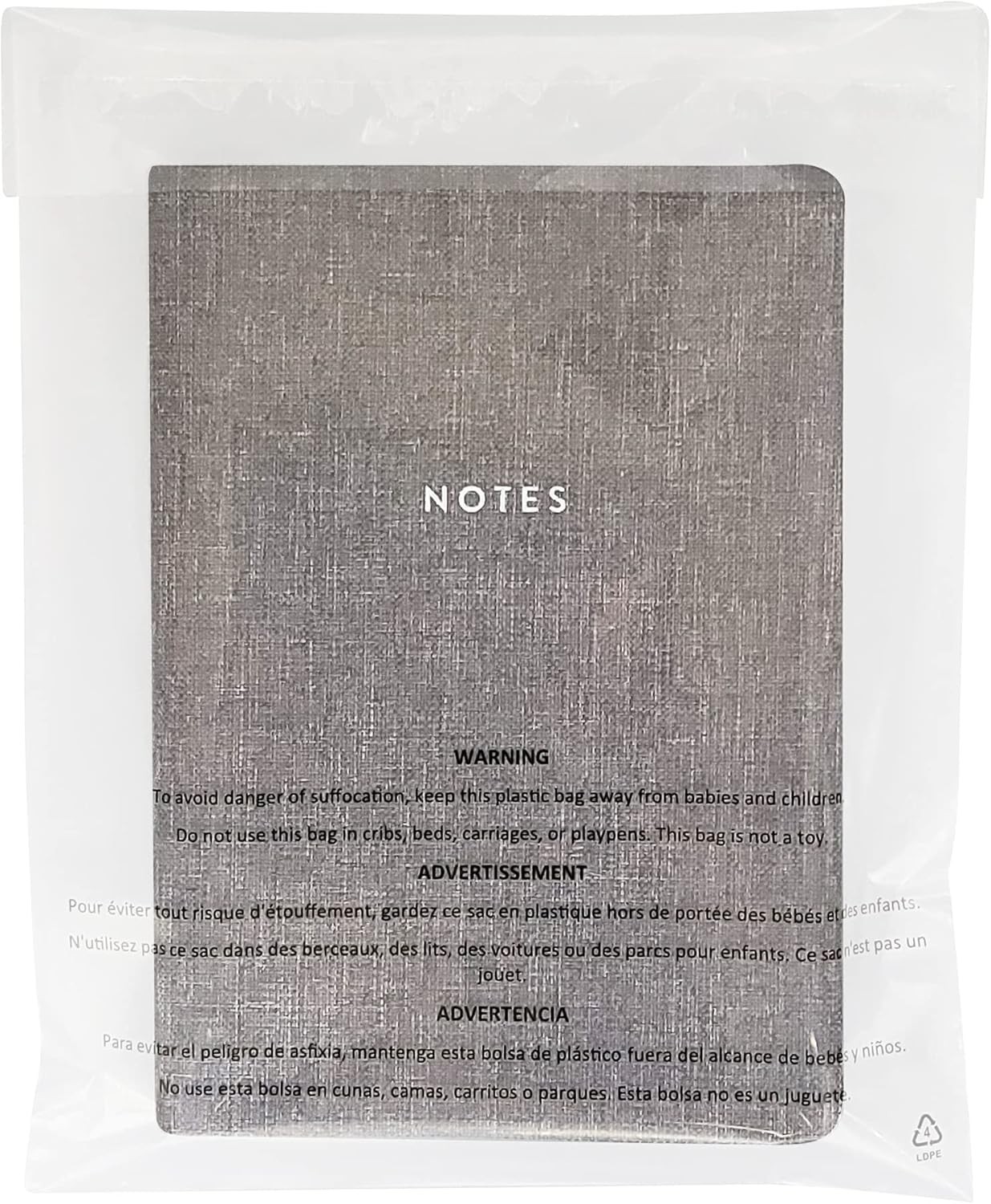 Poly Bags Resealable Suffocation Warning Clear Merchandise 1.5 mil Shirt Apparel