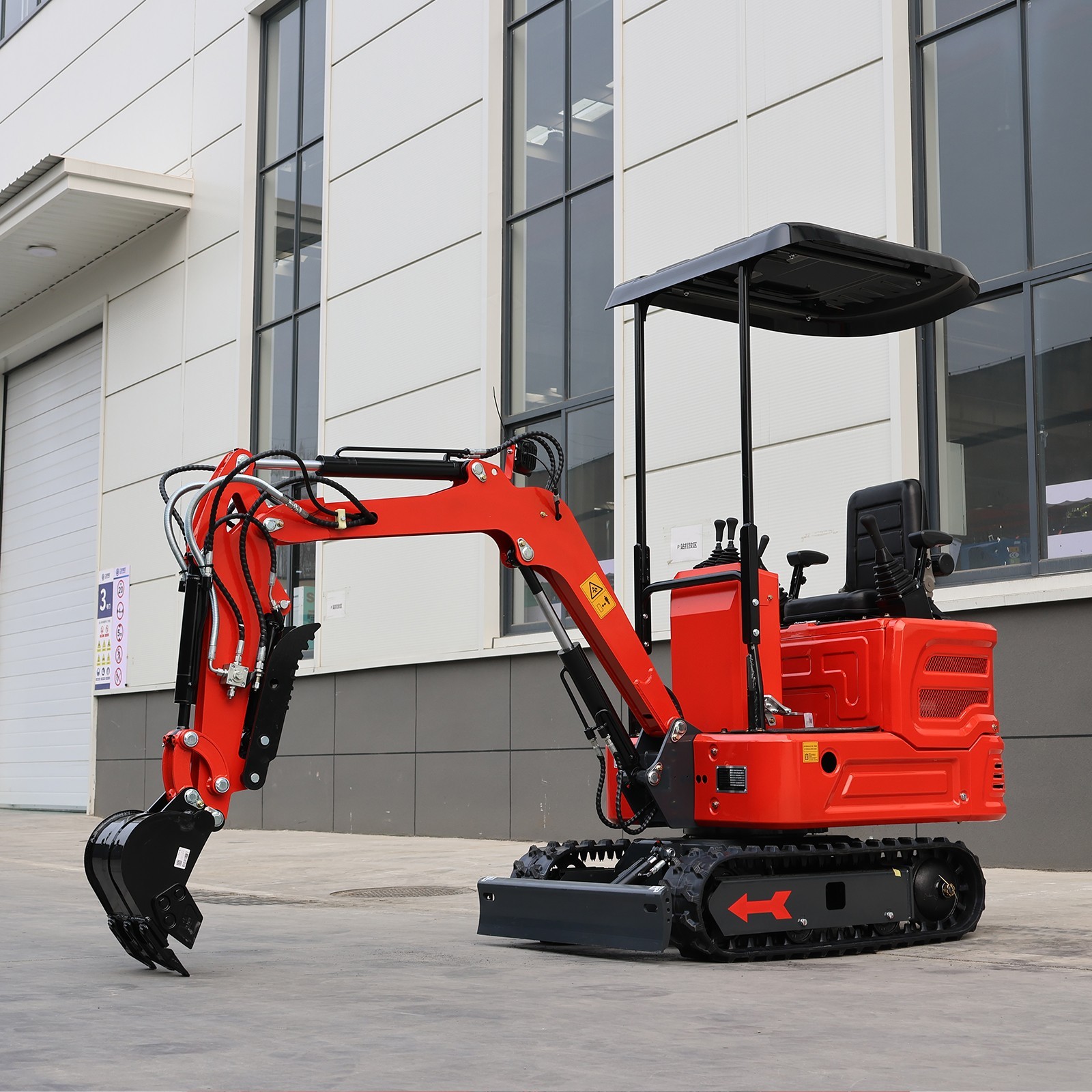 1.4Ton Mini Excavator Kubota EPA Hydraulic Thumb 5Attachments US Stock Free Ship