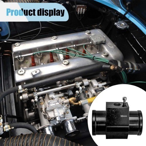 3PCS Water Temp Joint Pipe, Sensor Gauge Radiator Hose Adapter, Uni Size: 36MM