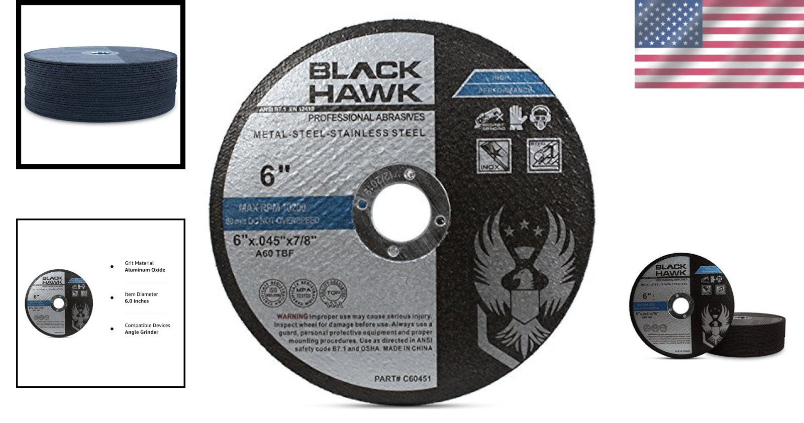 Aggressive Aluminum Oxide Cut Off Wheels