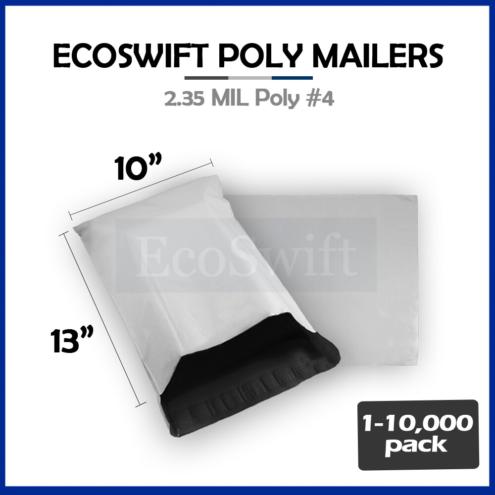 1-10000 10 x 13 “EcoSwift” Poly Mailers Envelopes Plastic Shipping Bags 2.35 MIL