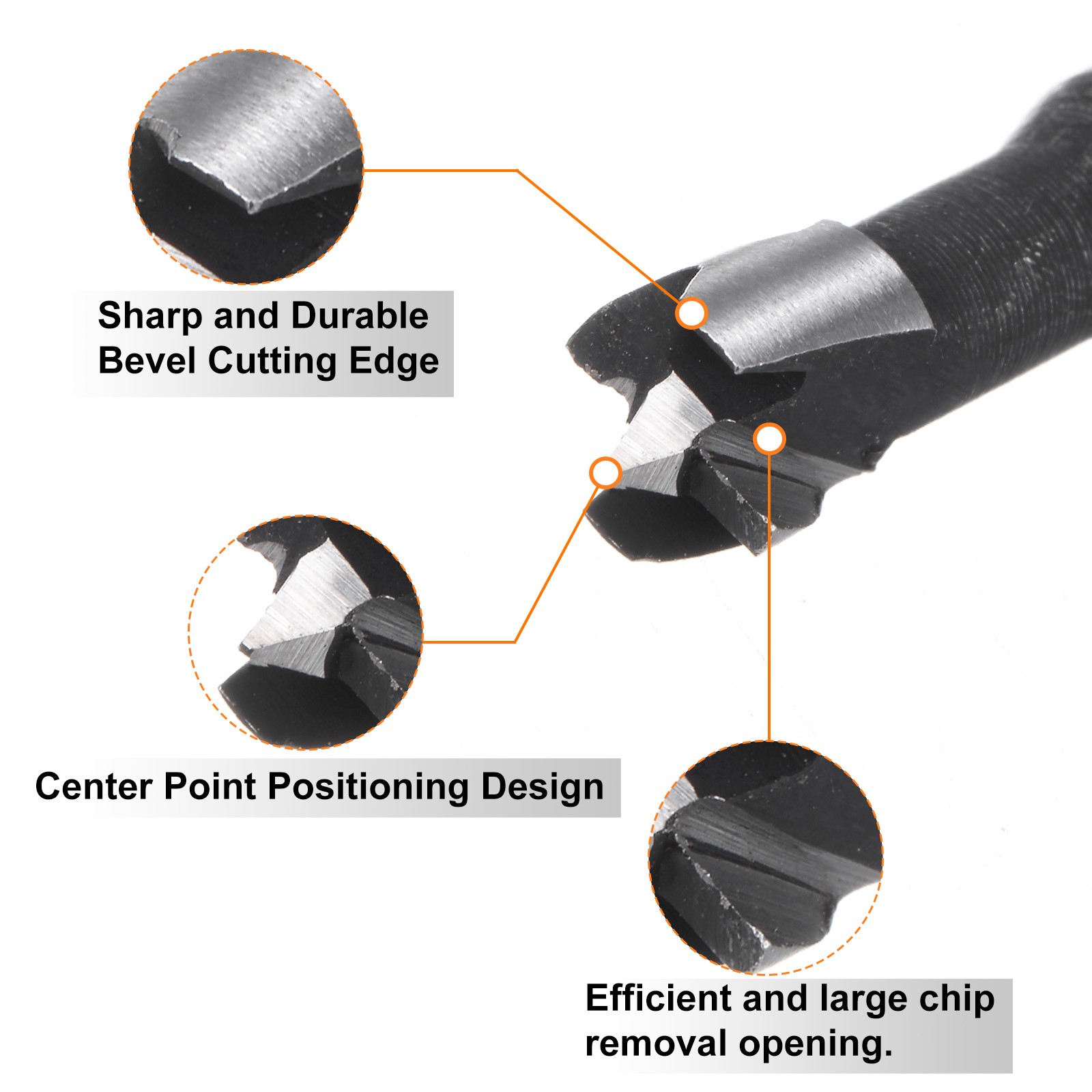 2pcs Forstner Drill Bit 5/16″(8mm) Dia Woodworking Drilling Hole Saw Tool