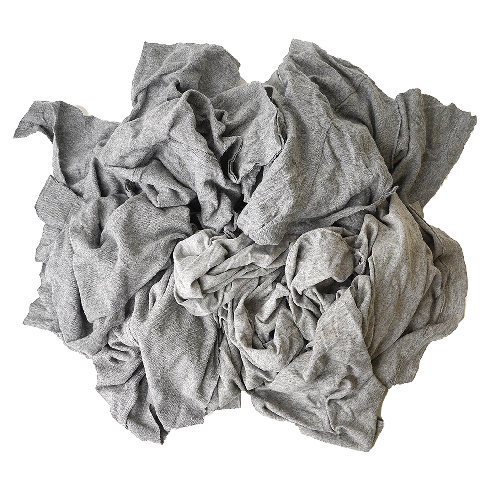 Gray Knit T-Shirt 100% Cotton Cleaning Rags 10 lbs. Bag – Multipurpose Cleaning