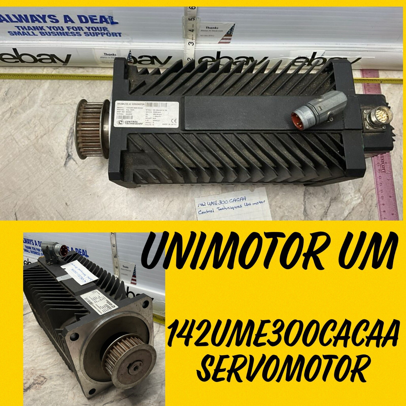 CONTROL TECHNIQUES 142UME300CACAA BRUSHLESS AC servo motor UNIMOTOR UM 860927