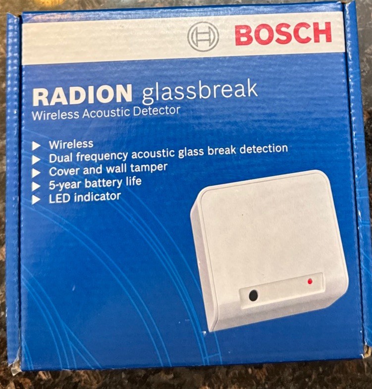 NEW!!! BOSCH RFGB GLASSBREAK WIRELESS ACOUSTIC DETECTOR