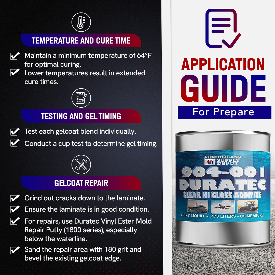 904-001 Duratec Clear Hi-Gloss Additive for Gelcoat (Pint)