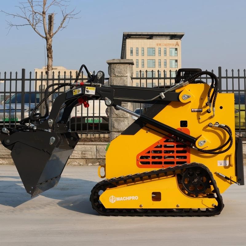 Mini Skid Steer Loader 24HP 4-in-1 Bucket 3-Stage Pump Hydraulic System 2026 New