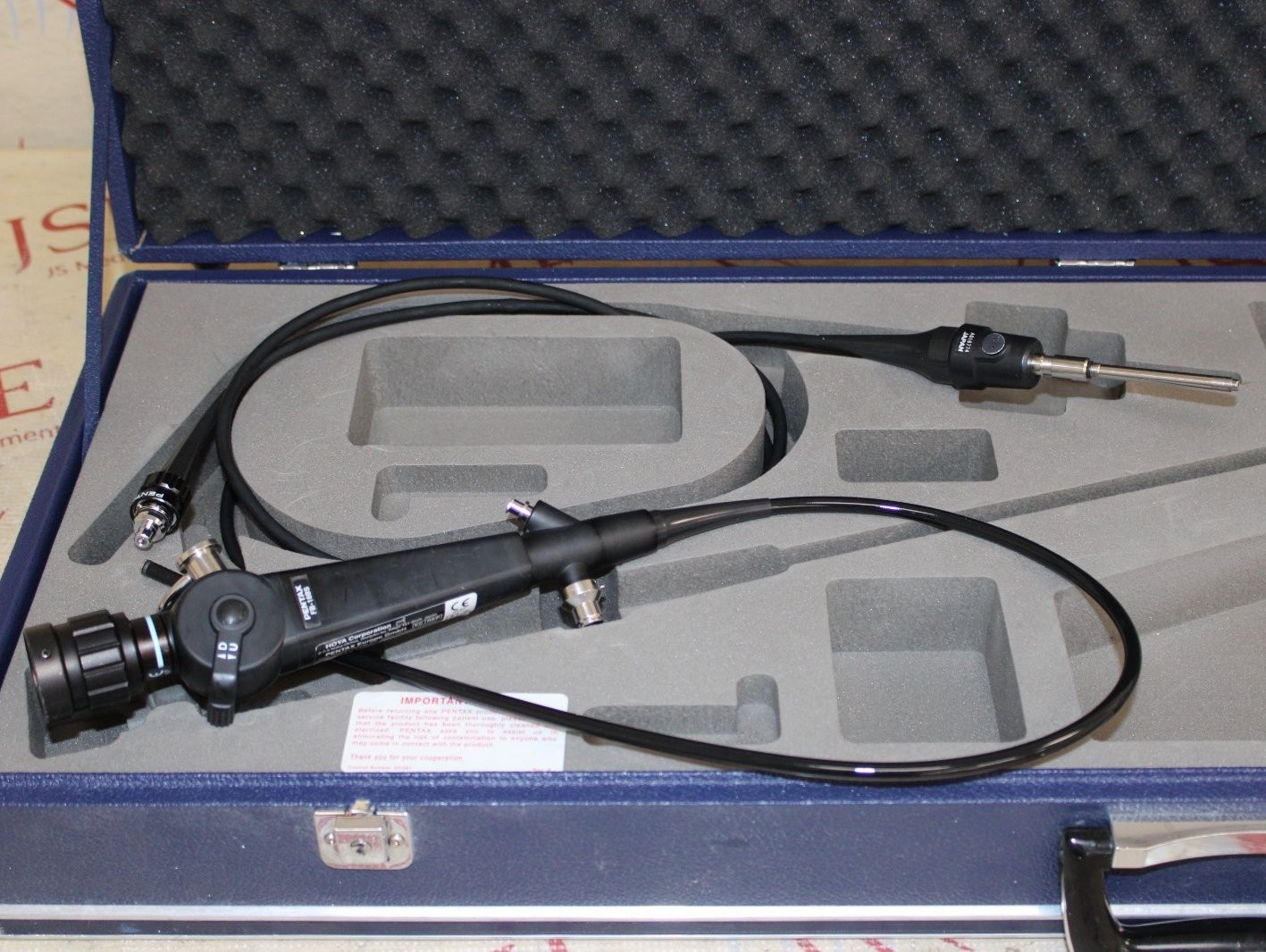 Pentax FB-18BS Portable Flexible Fiberoptic Bronchoscope -0BF- w/ Case