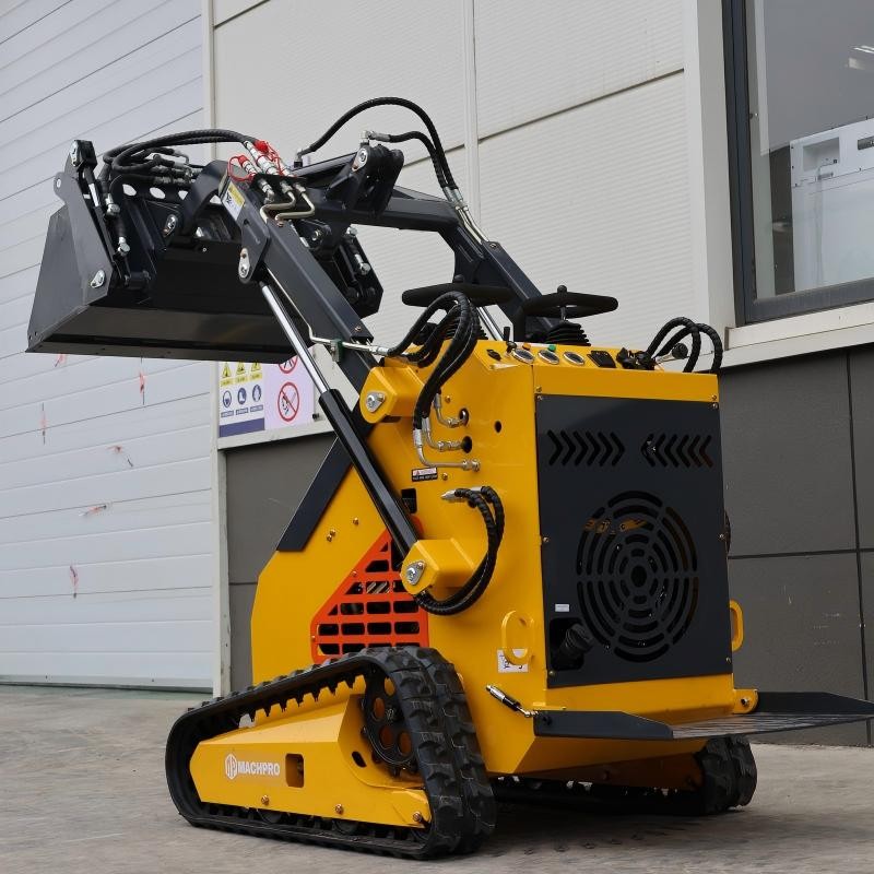 Mini Skid Steer Loader 24HP 4-in-1 Bucket 3-Stage Pump Hydraulic System 2026 New