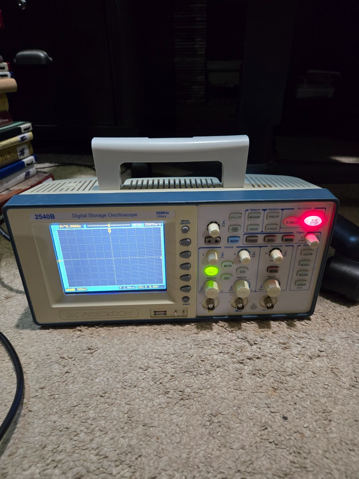 BK Precision 2540B Digital Storage Oscilloscope 60MHz 1Gsa/s