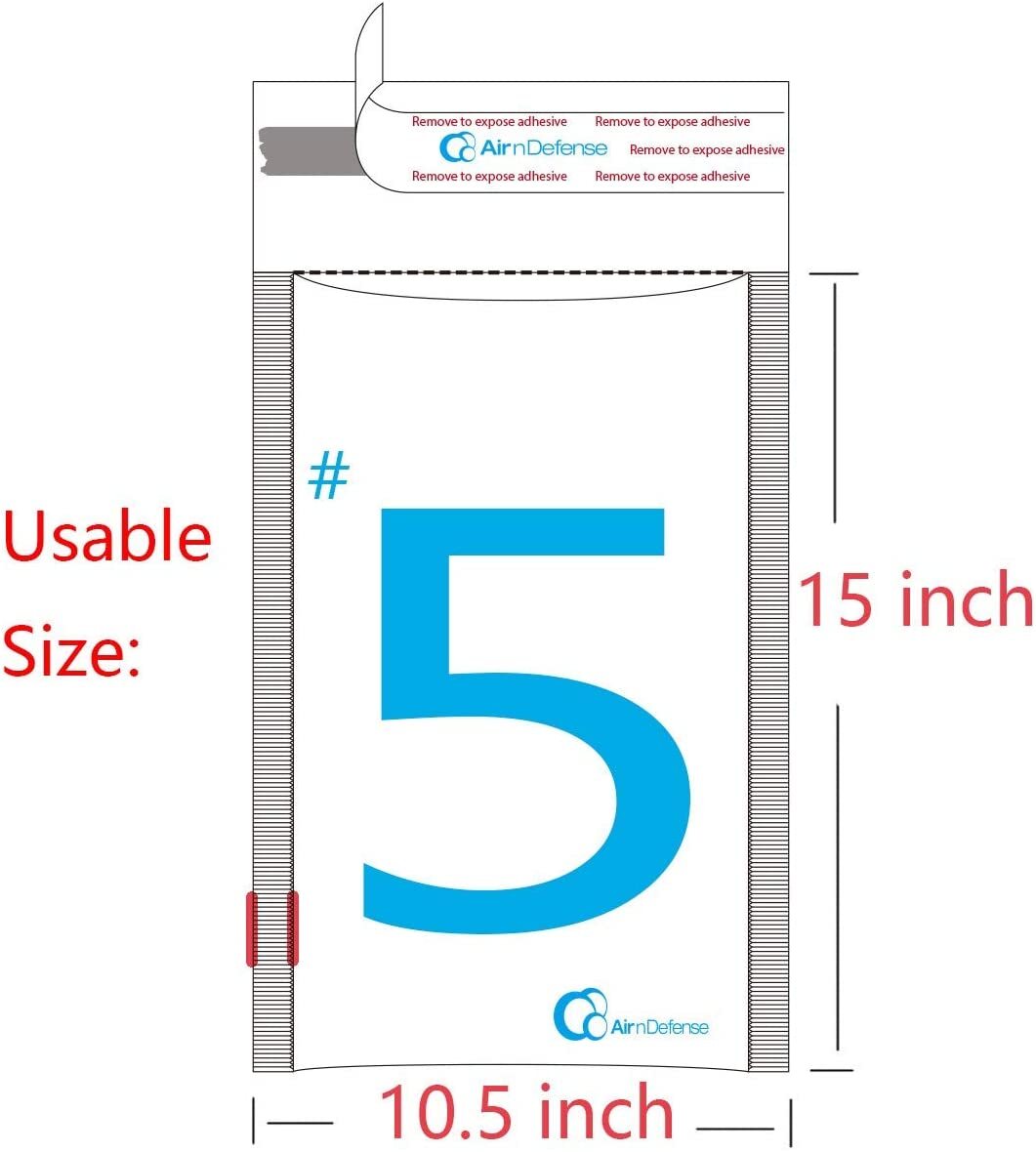 AirnDefense 100 #5 10.5X16″ White Shipping Padded Envelope Poly Bubble Mailers