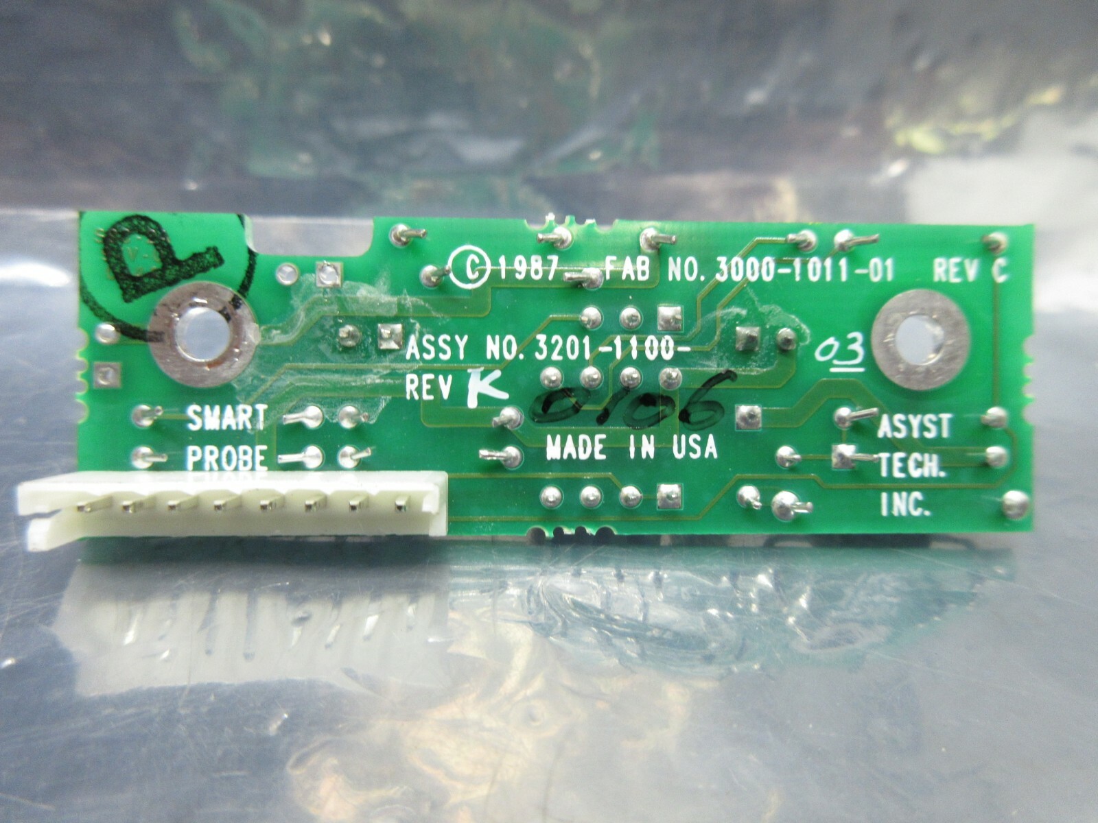 Asyst Technologies 3201-1100-03 Interface Board PCB Used Working