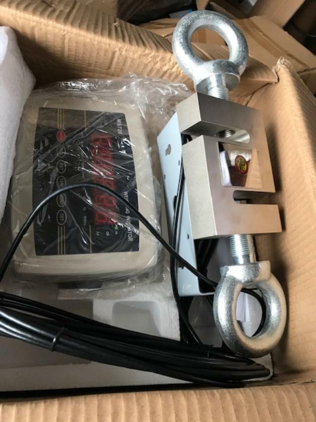 20000 x 0.5 LB CALIBRATED S-TYPE LOAD CELL INDICATOR TENSION/ COMPRESSION SCALE